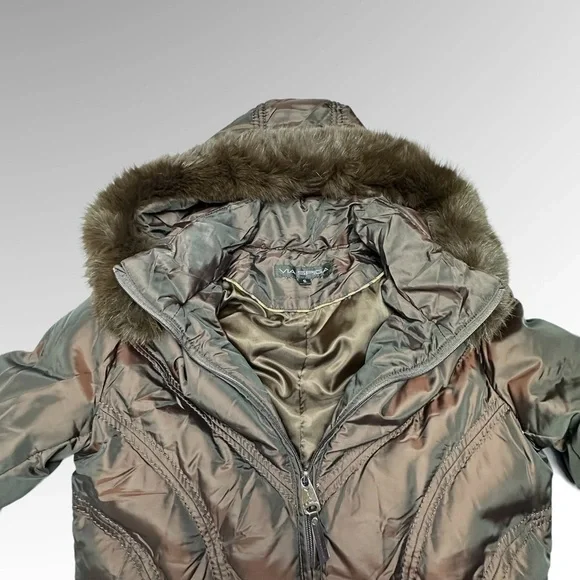 Via Spiga Women’s Winter Parka Mid Length Jacket - Picture 4 of 8